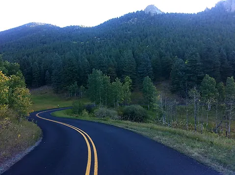 Asphalt Road Near The Mountain - Apex Pavement Solutions