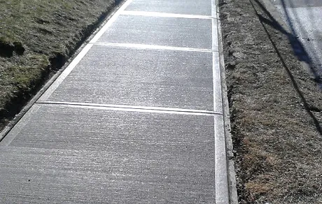 Straight Concrete Side Walk - Apex Pavement Solutions